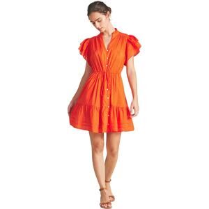 Red Wrap Tie Front Mini Sundress
